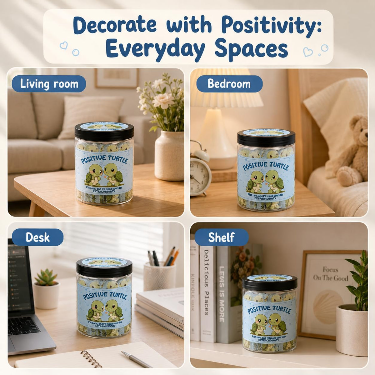 DEARMINE 60 Positive Pickle Cards Jar, Birthday Gifts for Women, Teens, Adults, Back to School Gift, White Elephant Gifts, Stocking Stuffers, Teen Girl Gifts Trendy Stuff