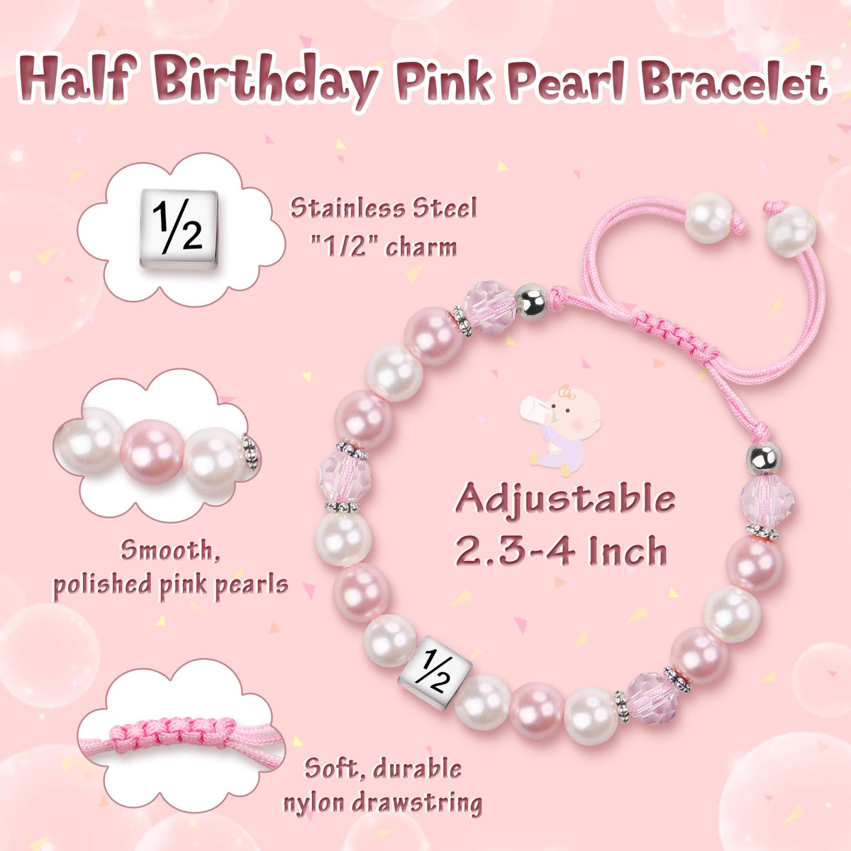 Sereney Birthday Gifts for Girls, 1-16 Year Old Girl Birthday Bracelet Gift