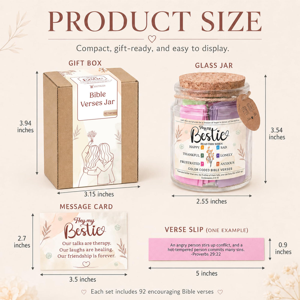 Read This When Bible Verses Jar – Birthday Gifts for Women, Christian Gifts for Women, Graduations Gift for Her, Gift for Mom from Daughter