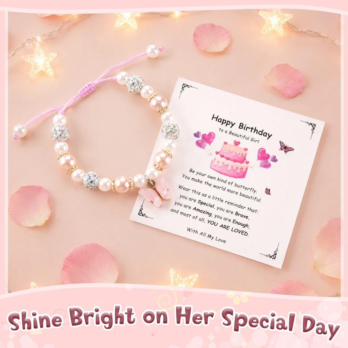 Sereney Birthday Gifts for Girls, 1-16 Year Old Girl Birthday Bracelet Gift