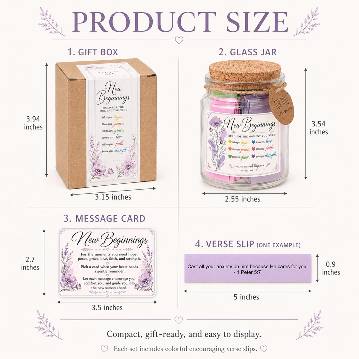 Read This When Bible Verses Jar – Birthday Gifts for Women, Christian Gifts for Women, Graduations Gift for Her, Gift for Mom from Daughter