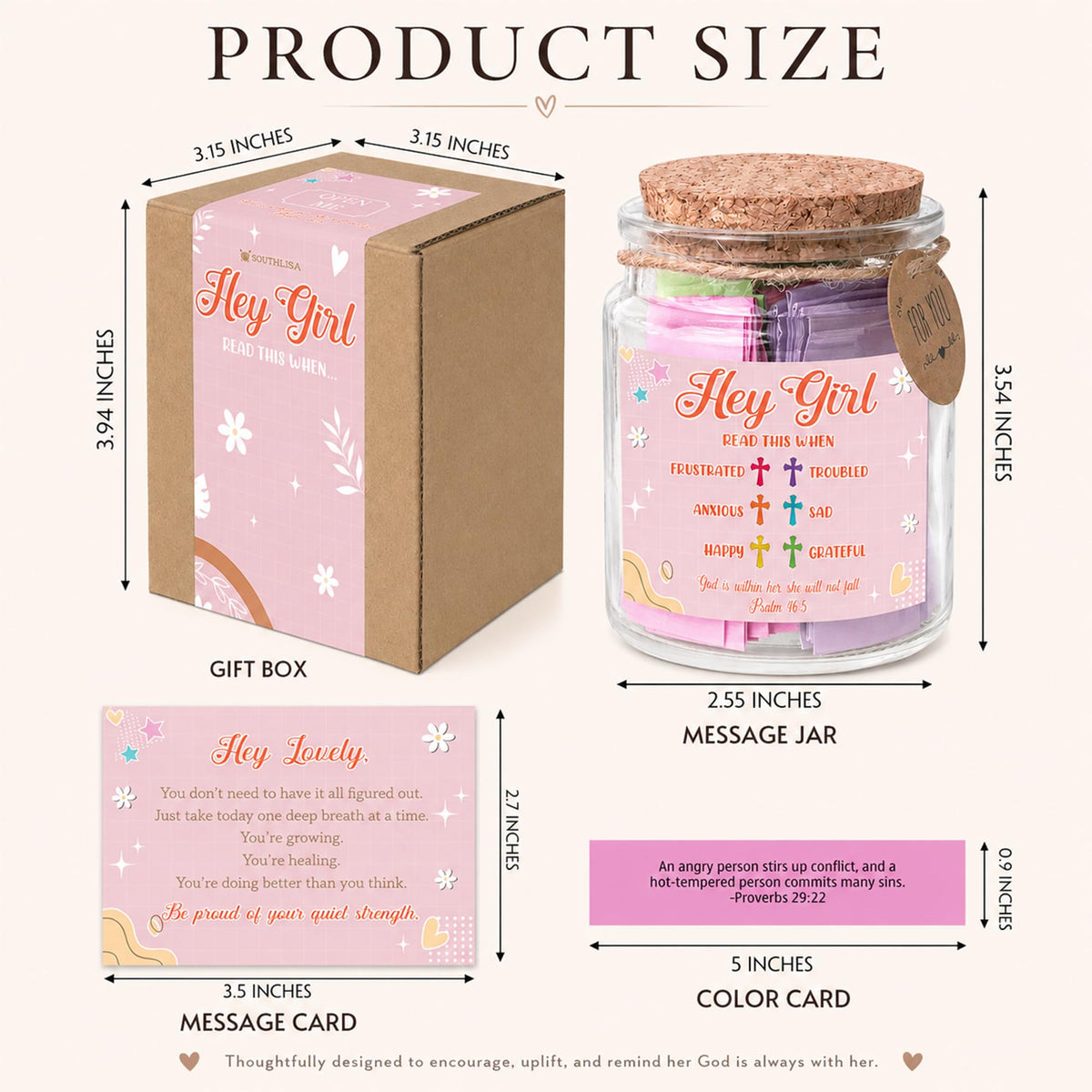 Read This When Bible Verses Jar – Birthday Gifts for Women, Christian Gifts for Women, Graduations Gift for Her, Gift for Mom from Daughter