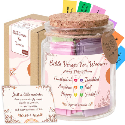 Read This When Bible Verses Jar – Birthday Gifts for Women, Christian Gifts for Women, Graduations Gift for Her, Gift for Mom from Daughter