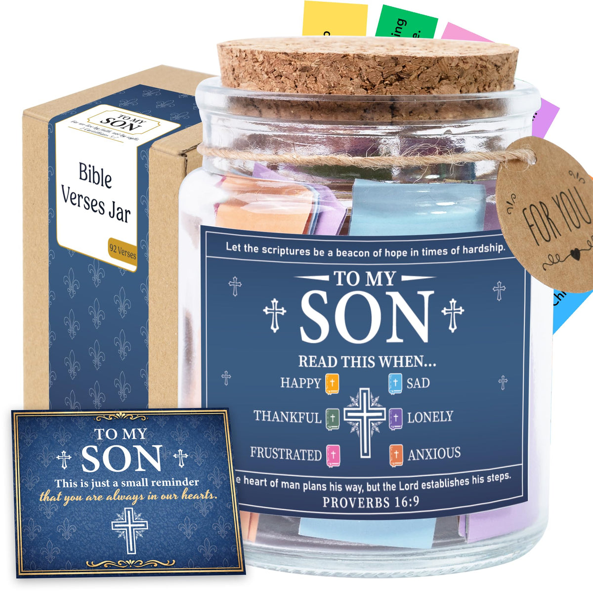 Read This When Bible Verses Jar – Birthday Gifts for Women, Christian Gifts for Women, Graduations Gift for Her, Gift for Mom from Daughter