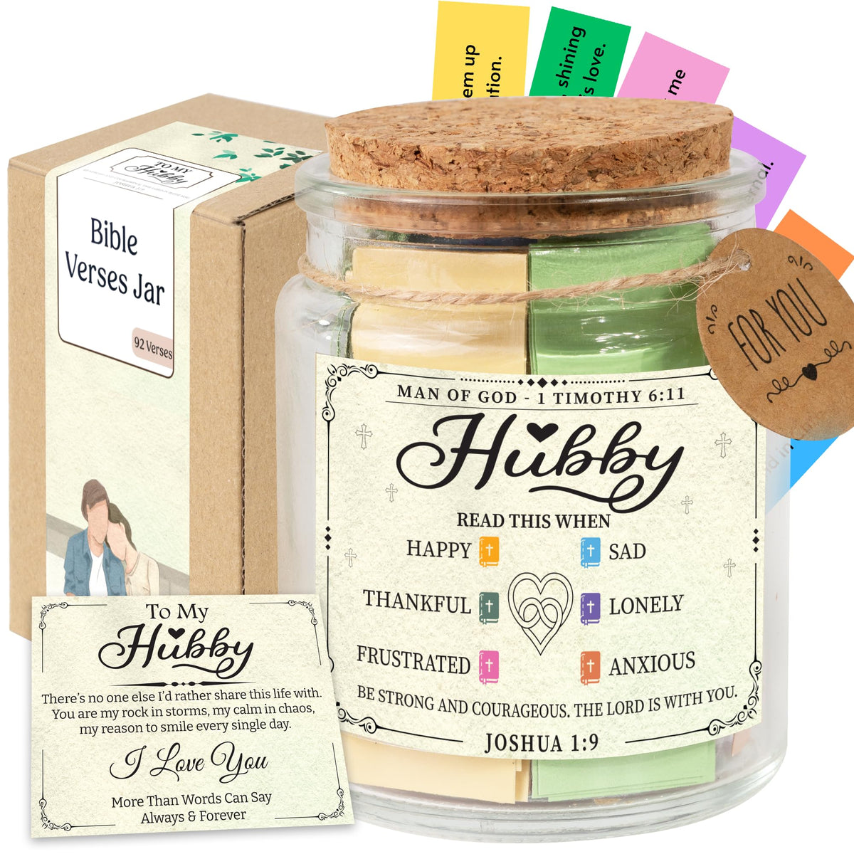 Read This When Bible Verses Jar – Birthday Gifts for Women, Christian Gifts for Women, Graduations Gift for Her, Gift for Mom from Daughter