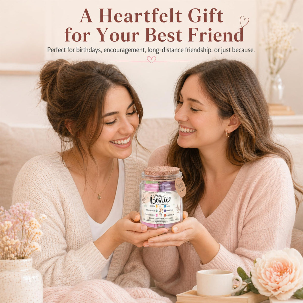 Read This When Bible Verses Jar – Birthday Gifts for Women, Christian Gifts for Women, Graduations Gift for Her, Gift for Mom from Daughter