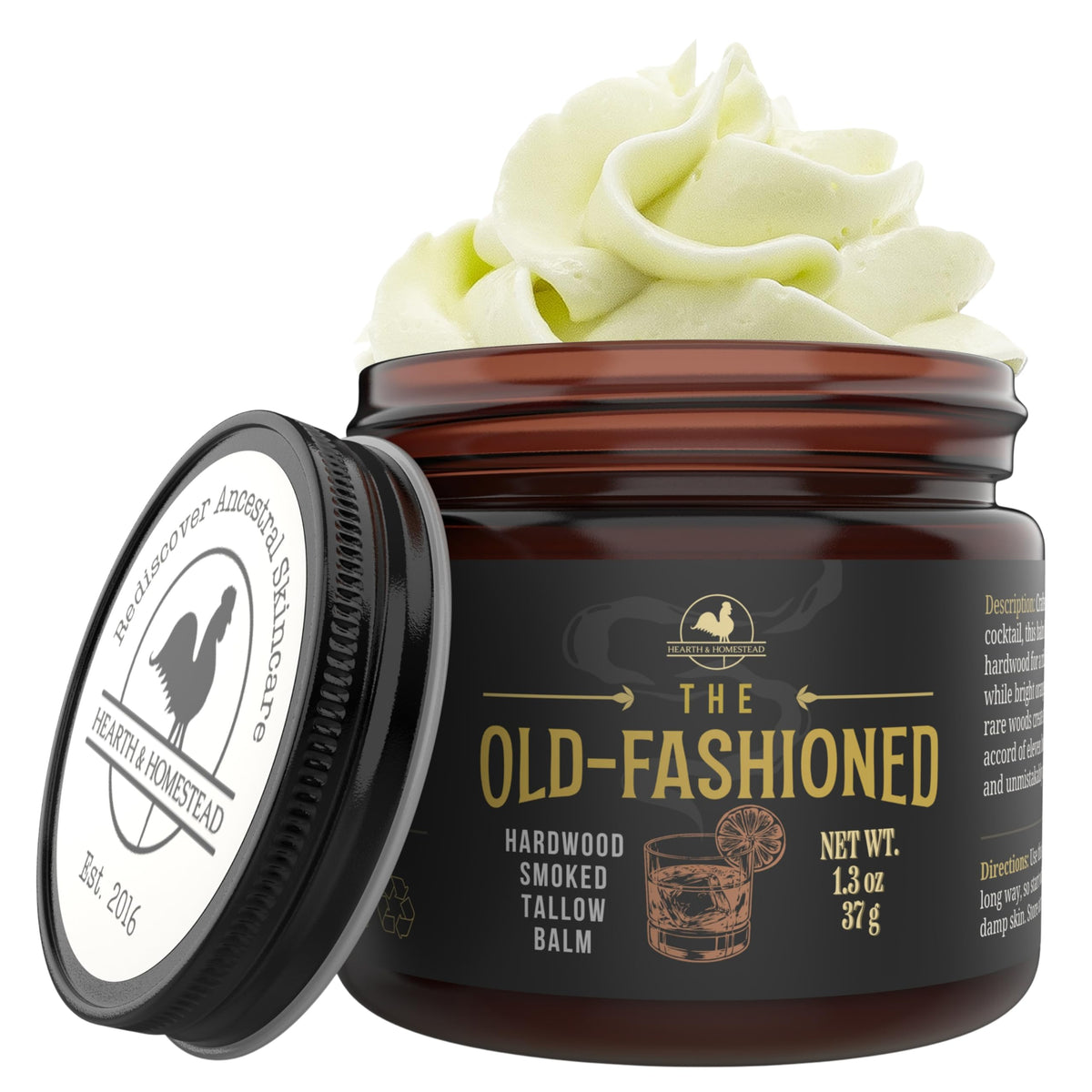 Hearth & Homestead Whipped Beef Tallow for Skin & Face, Unscented, 1.3oz