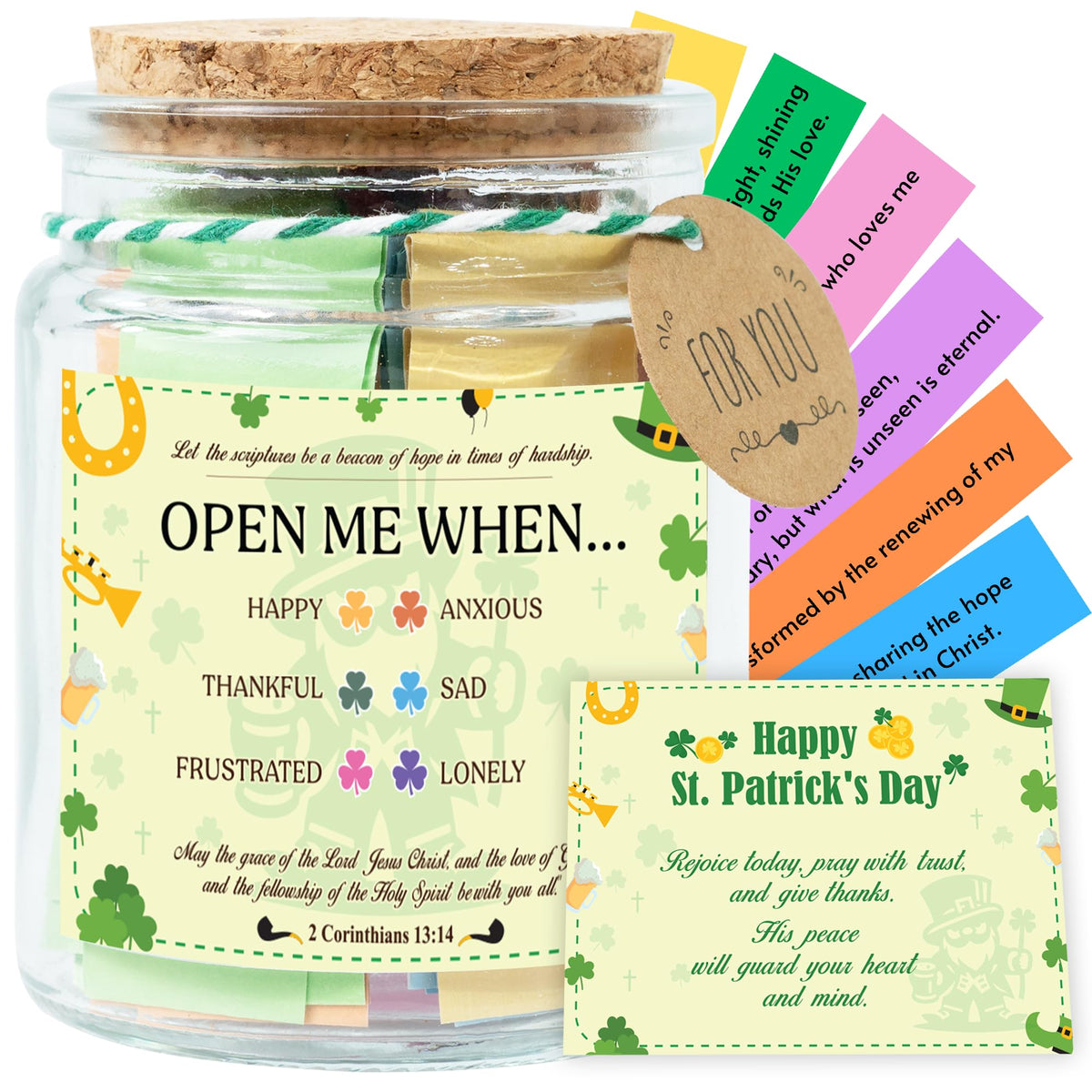 Read This When Bible Verses Jar – Birthday Gifts for Women, Christian Gifts for Women, Graduations Gift for Her, Gift for Mom from Daughter