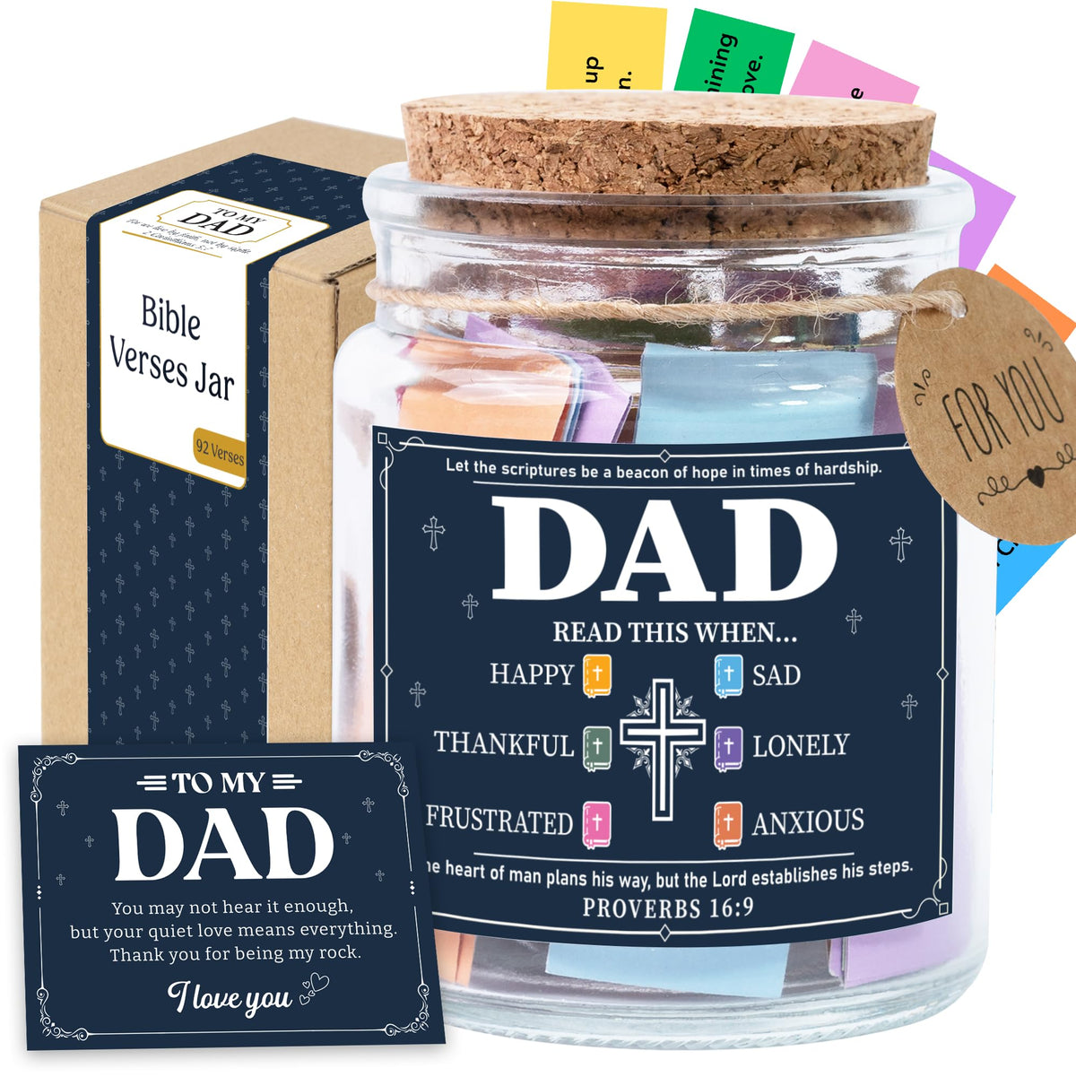 Read This When Bible Verses Jar – Birthday Gifts for Women, Christian Gifts for Women, Graduations Gift for Her, Gift for Mom from Daughter