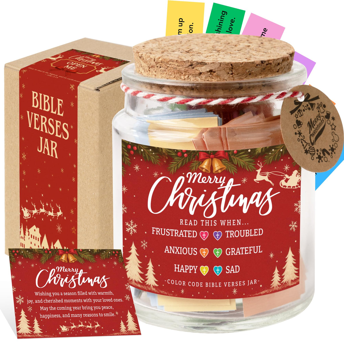 Read This When Bible Verses Jar – Birthday Gifts for Women, Christian Gifts for Women, Graduations Gift for Her, Gift for Mom from Daughter