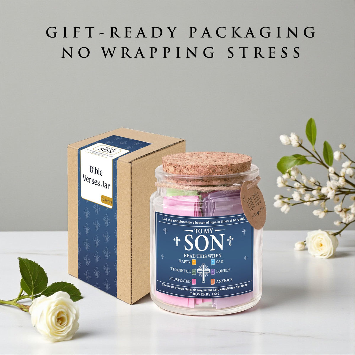 Read This When Bible Verses Jar – Birthday Gifts for Women, Christian Gifts for Women, Graduations Gift for Her, Gift for Mom from Daughter