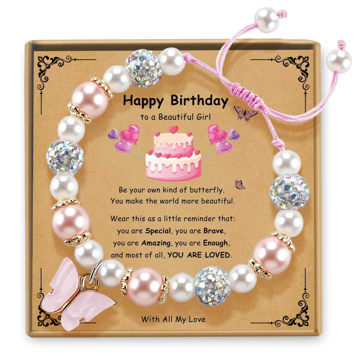 Sereney Birthday Gifts for Girls, 1-16 Year Old Girl Birthday Bracelet Gift