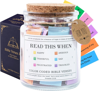 Read This When Bible Verses Jar – Birthday Gifts for Women, Christian Gifts for Women, Graduations Gift for Her, Gift for Mom from Daughter
