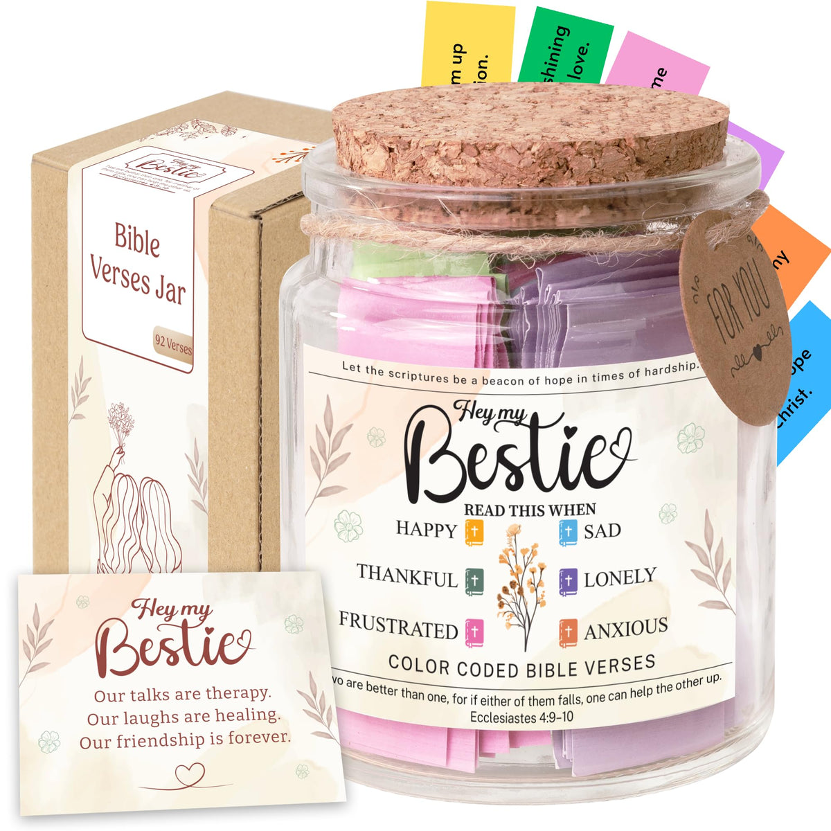 Read This When Bible Verses Jar – Birthday Gifts for Women, Christian Gifts for Women, Graduations Gift for Her, Gift for Mom from Daughter