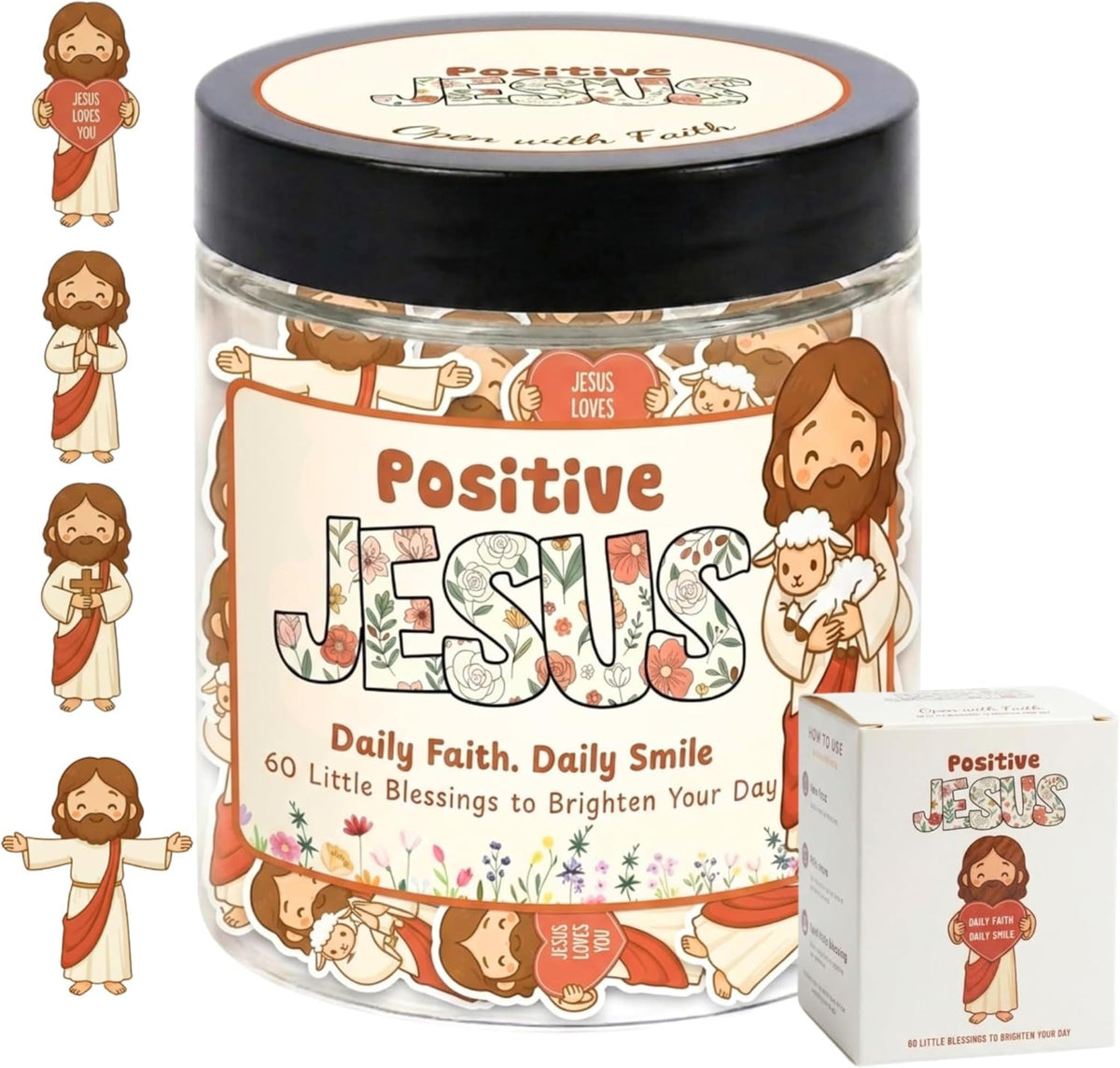DEARMINE 60 Positive Pickle Cards Jar, Birthday Gifts for Women, Teens, Adults, Back to School Gift, White Elephant Gifts, Stocking Stuffers, Teen Girl Gifts Trendy Stuff