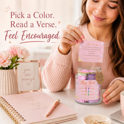 Read This When Bible Verses Jar – Birthday Gifts for Women, Christian Gifts for Women, Graduations Gift for Her, Gift for Mom from Daughter