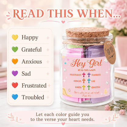 Read This When Bible Verses Jar – Birthday Gifts for Women, Christian Gifts for Women, Graduations Gift for Her, Gift for Mom from Daughter