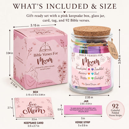 Read This When Bible Verses Jar – Birthday Gifts for Women, Christian Gifts for Women, Graduations Gift for Her, Gift for Mom from Daughter