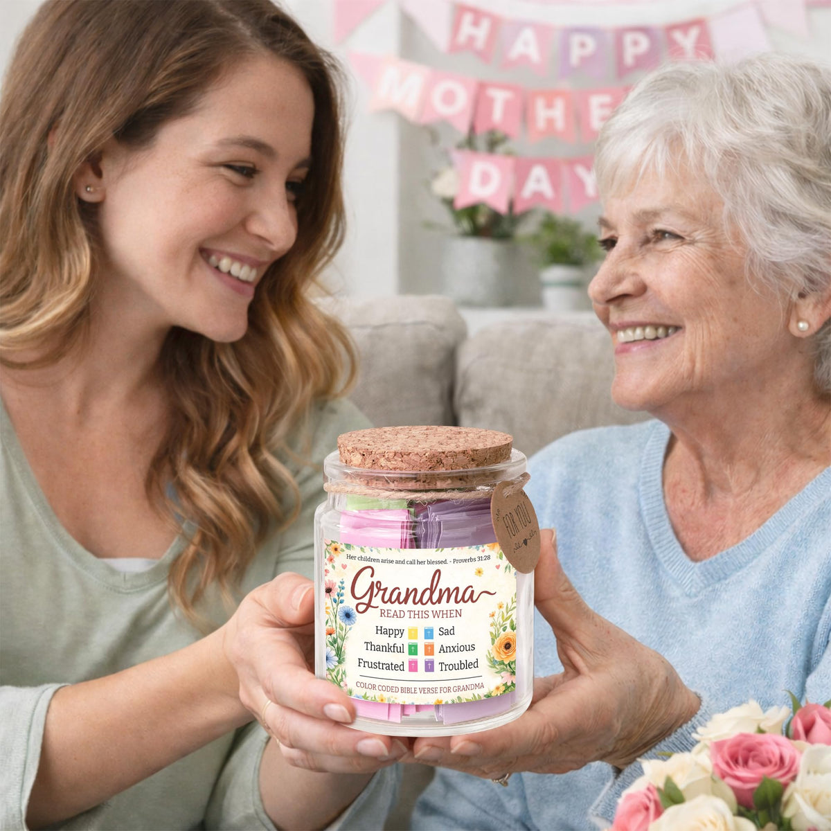 Read This When Bible Verses Jar – Birthday Gifts for Women, Christian Gifts for Women, Graduations Gift for Her, Gift for Mom from Daughter