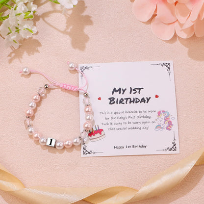 Sereney Birthday Gifts for Girls, 1-16 Year Old Girl Birthday Bracelet Gift