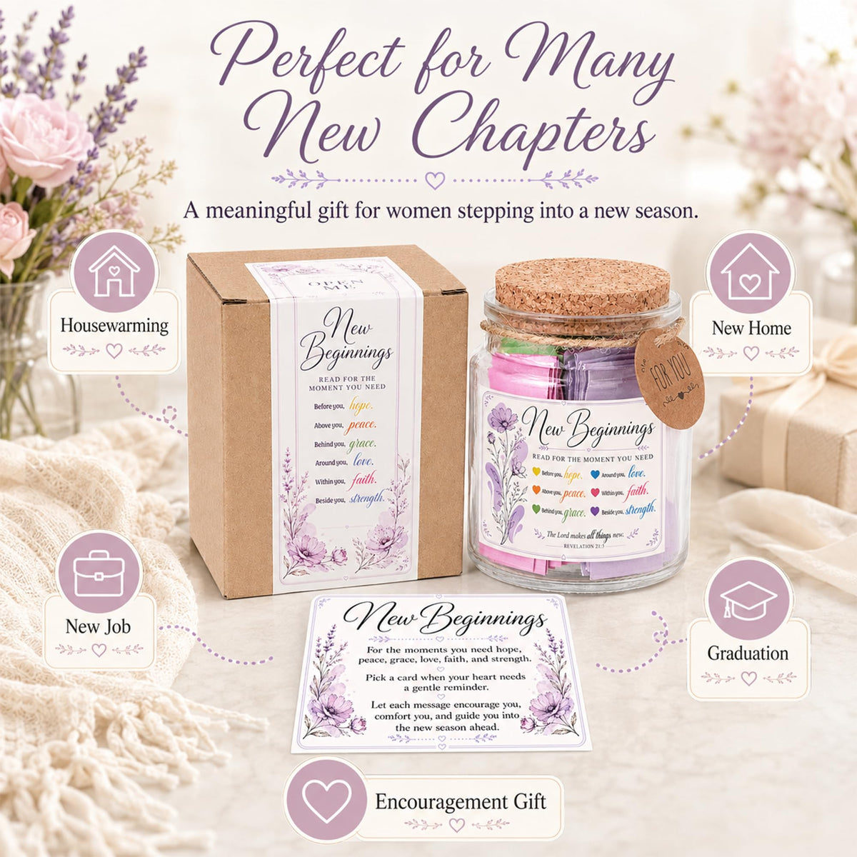 Read This When Bible Verses Jar – Birthday Gifts for Women, Christian Gifts for Women, Graduations Gift for Her, Gift for Mom from Daughter