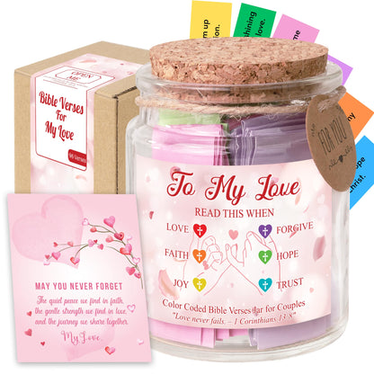 Read This When Bible Verses Jar – Birthday Gifts for Women, Christian Gifts for Women, Graduations Gift for Her, Gift for Mom from Daughter