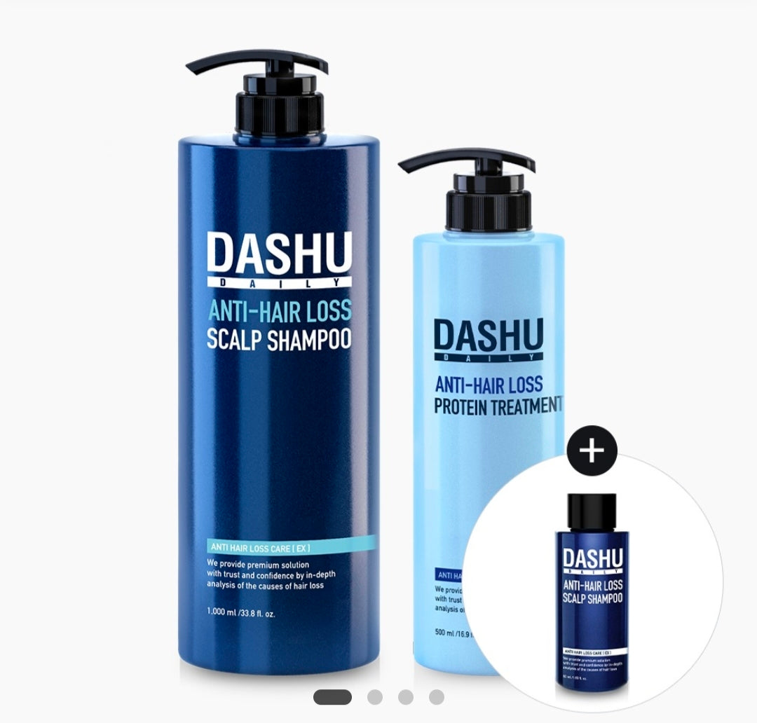 [Byun Woo-seok Goods EVENT] DASHU Herbal Scalp Gold Hair Loss Shampoo EX 1000ml Special Set